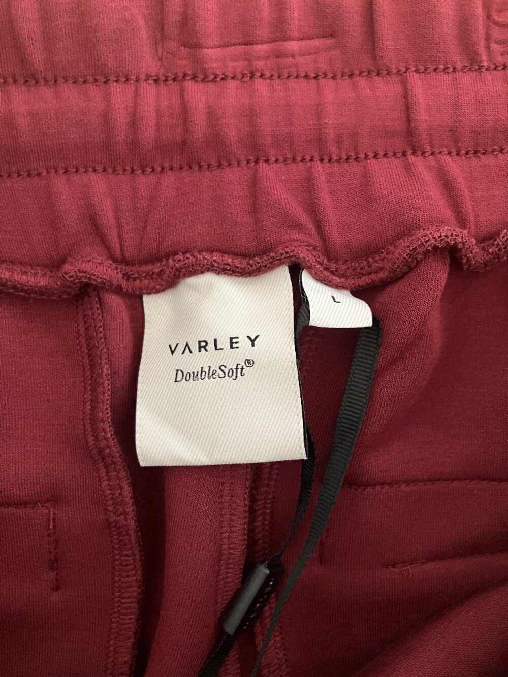 Varley Slim Cuff Pants 27.5 DoubleSoft Maroon Size L NEW - Picture 2 of 12